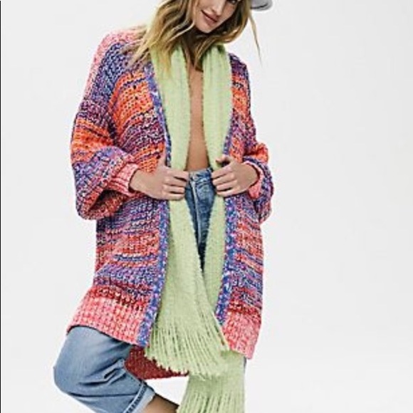 Free People Sweaters - Free People dreaming again cardi in Berry Blast